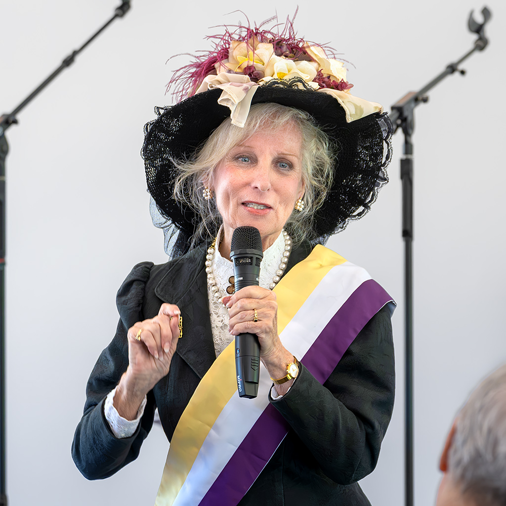 Lynne Garvey-Hodge presents the story of Amelia “Mimi” Himes Walker, a prominent Baltimore Quaker and suffragist, imprisoned at the Occoquan Workhouse for picketing the White House in 1917 for women’s right to vote.
