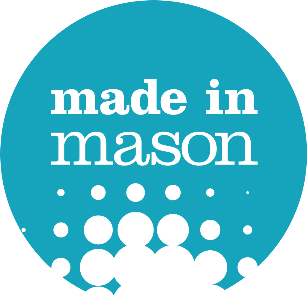 Made in Mason icon, blue